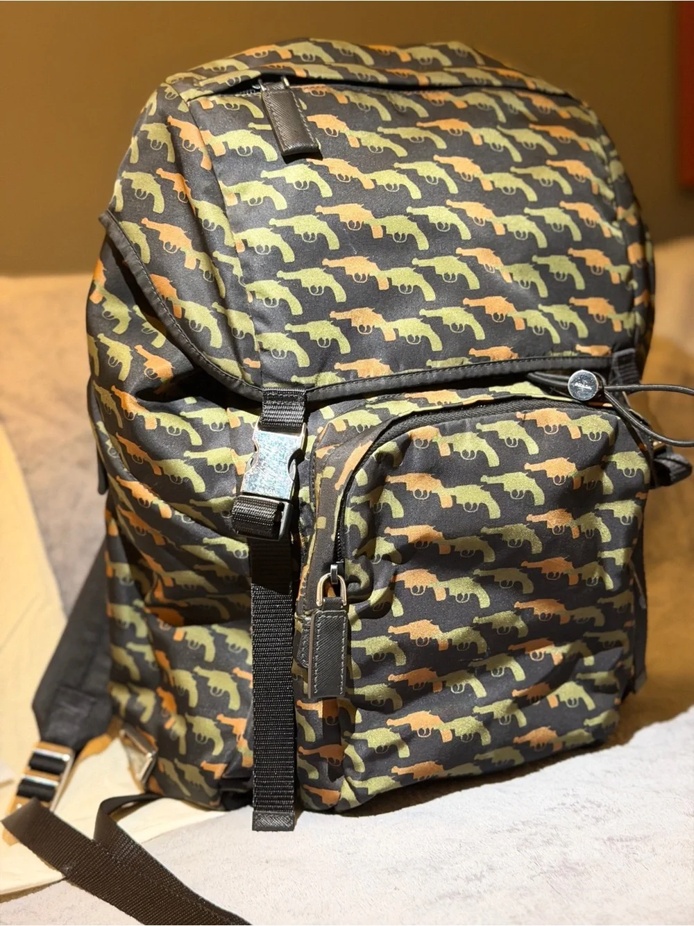 [ARCHIVAL] Prada Tessuto Stampata Gun Camo Backpack (VZ0066)